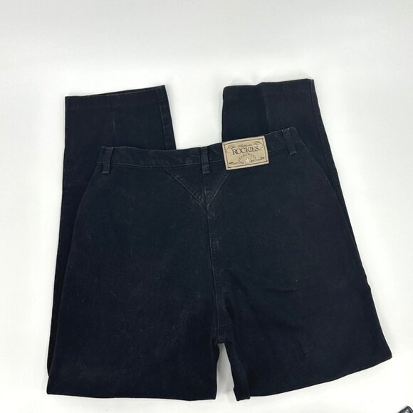 Womens Rockies Black Super High Rise Pocketless Western Jeans - Picture 5 of 7